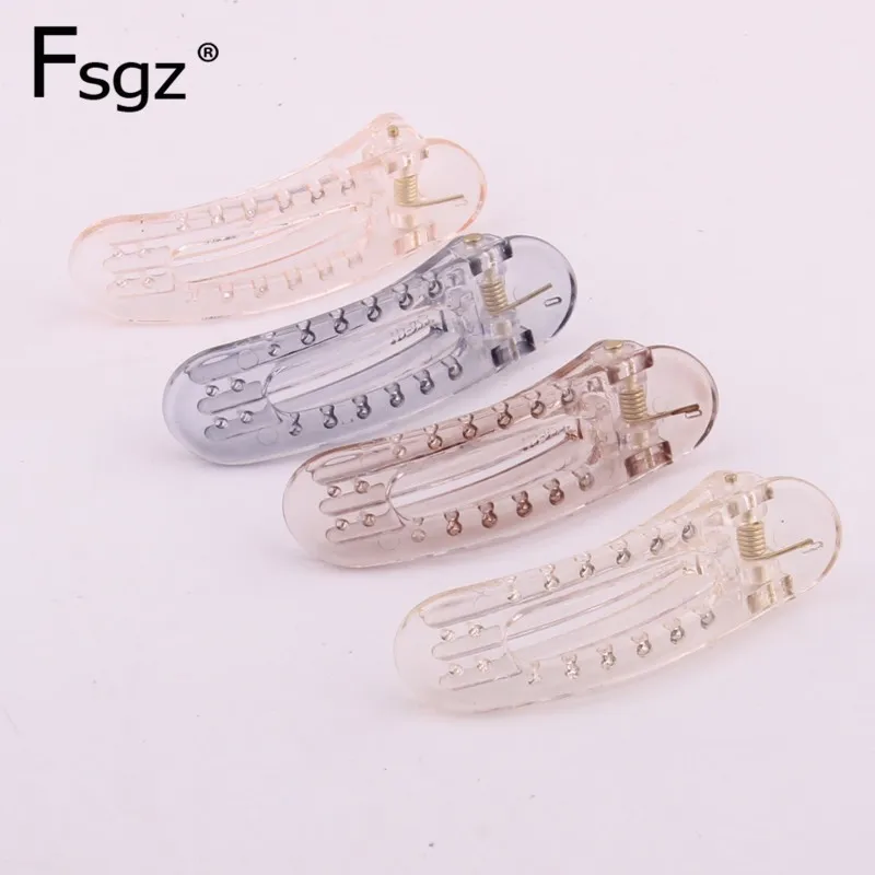 Casual Concise Hairpin for Women Good Quality Transparent Pc Plastic Hairgrips Fringe Hair Clips Hollow Out Plain Basic Headwear