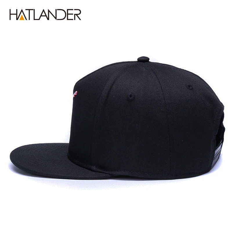 HATLANDER 5panels cotton baseball caps brand embroidery skull hip hop cap cool adjustable sports hats funny black snapback cap