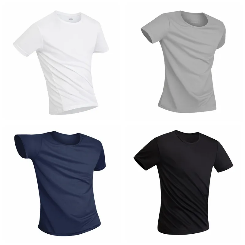 Anti-Dirty Waterproof Men T-Shirt Hydrophobic Stainproof Breathable Shirt Antifouling Quick Dry Top Short Sleeve T-Shirt