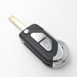 Flip Remote Key Shell Fob Case Fit For Citroen DS3 Folding Replacement Car Key With HU83 Uncut Blade NO LOGO
