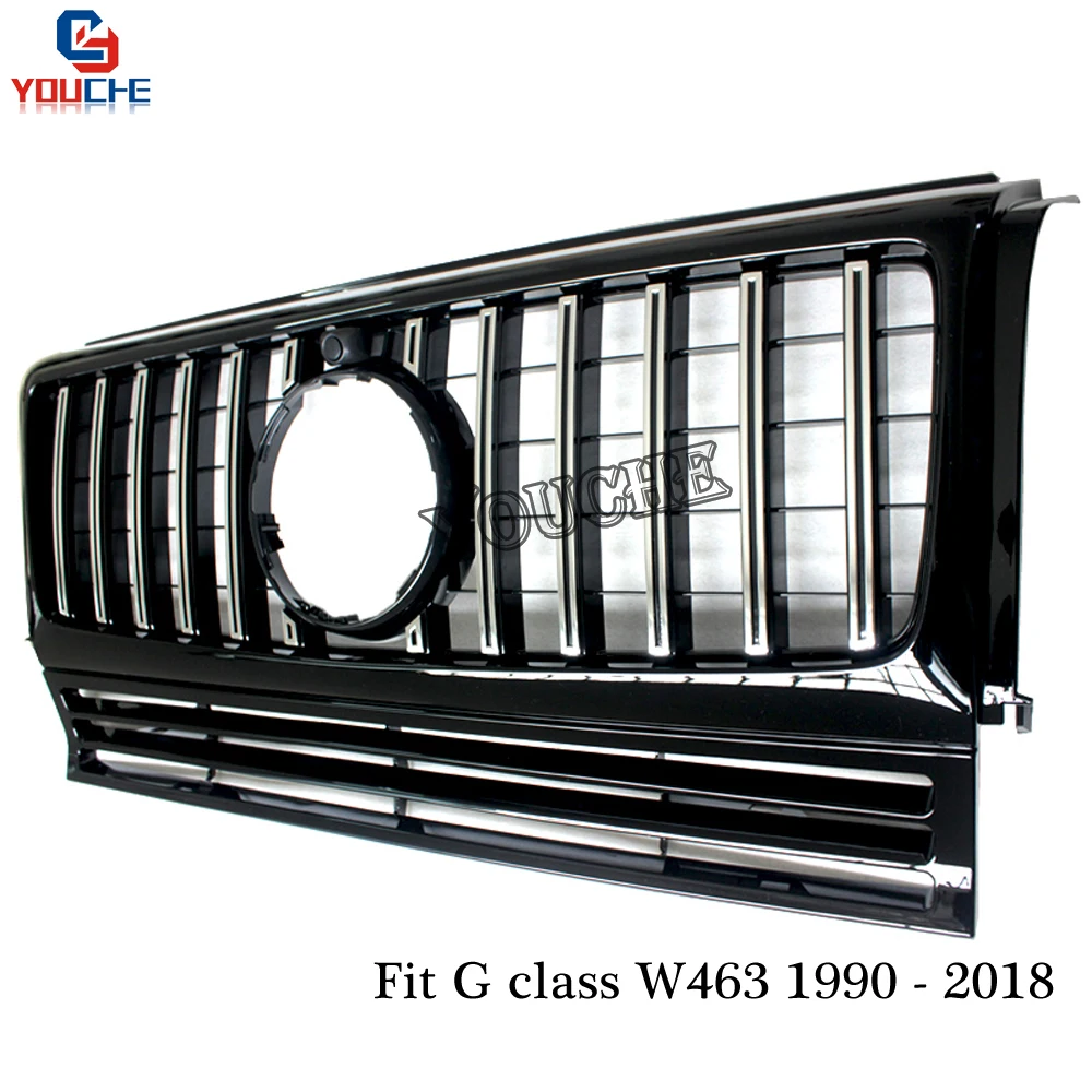 W463 GT Phong Cách Cho Xe Mercedes G CLASS W463 G350 G400 G500 G550 1990-2018 Thay Thế Đua Trước Nướng GTR Lưới