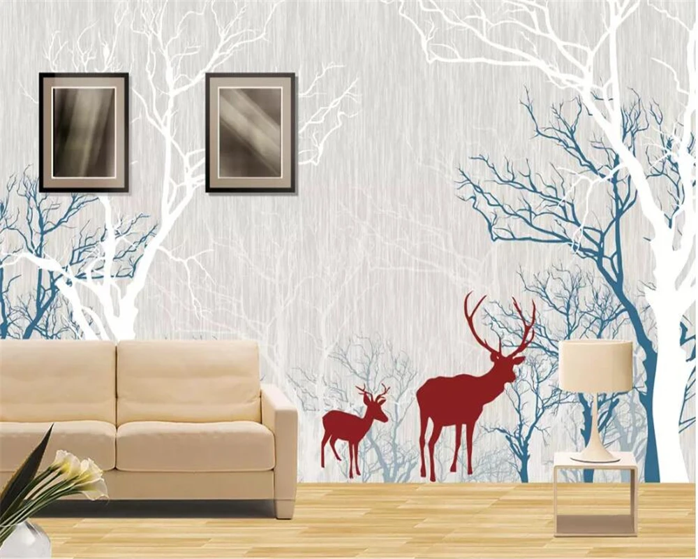 

wellyu Custom Large Wallpaper Mural 3D Stereo обои Abstract Woods Living Room Bedroom TV Background Wall paper papel de parede