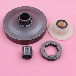 Clutch Drum .325 7 Teeth 19mm Sprocket Rim For Chinese 4500 5200 5800 45cc 52cc 58cc Chainsaw Tool Part Needle Bearing Worm Gear