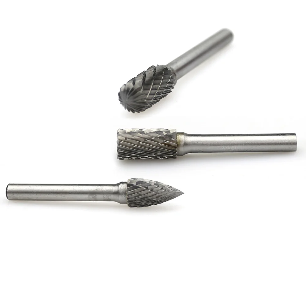 Carbide HSS Cutter Tungsten Steel Rotary Burrs for Metal Deburring Wood Carving