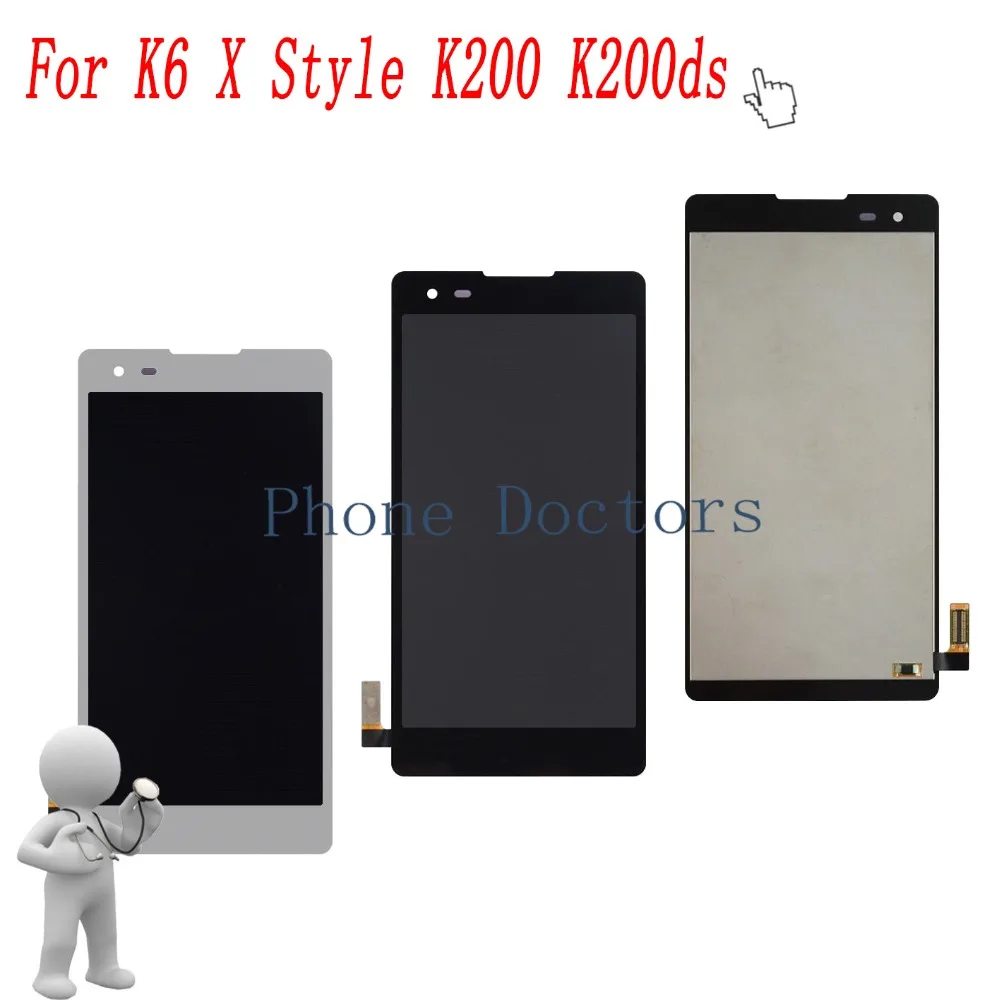 

5,0 ''Полный ЖК-дисплей + кодирующий преобразователь сенсорного экрана в сборе для LG K6 X Style K200ds K200dsF L56VL L53VL / Tribute HD LS676