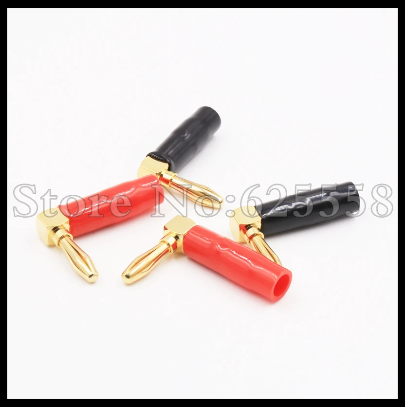 8x Gold L - Type 90 องศากล้วยปลั๊กสกรูล็อคสาย