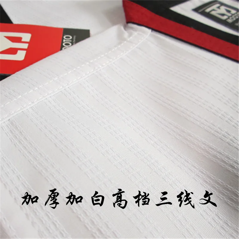 MOOTO Taekwondo Basic Uniform Tae Kwon Do TKD Taekwondo WTF Dobok 3 lines materials kids adult tae kwon do uniforms