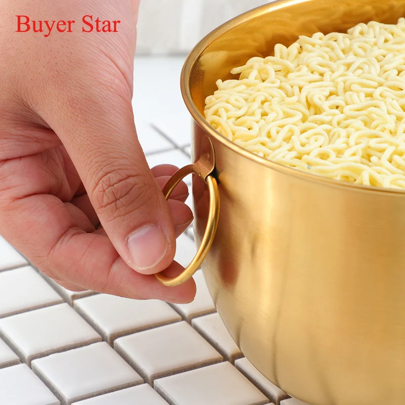 1 PCS Multifunction Noodle Bowl With Handle Ring Salad Ice Cream Soup Instant Noodle Bowl  Food Container Kitchen Tablewares