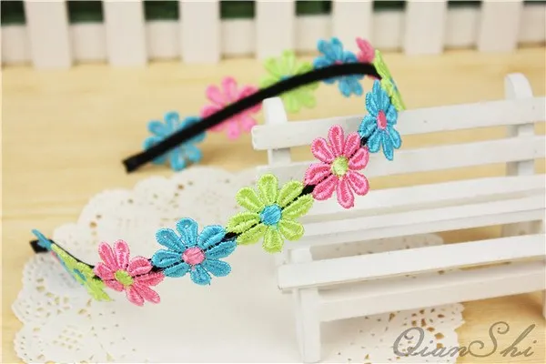 Flower Garland Floral Bride Headband Hairband Wedding Party Prom Festival Decor Hair Head Bands Headwear Accessories