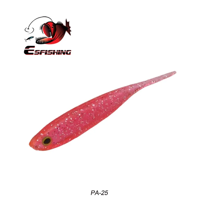 KESFISHING 3D Eye Soft Plastics SIlicone Bait realistico I Glossy Shad 70mm 2.8g Bass Wobblers Pesca esche da Pesca