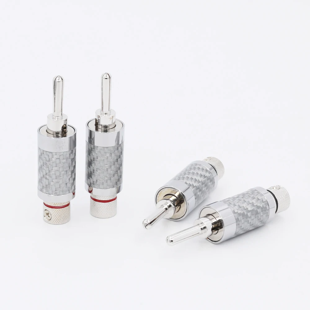 

4pcs Hifi Rhodium plated Banana Speaker cable Plug HiFi Connector