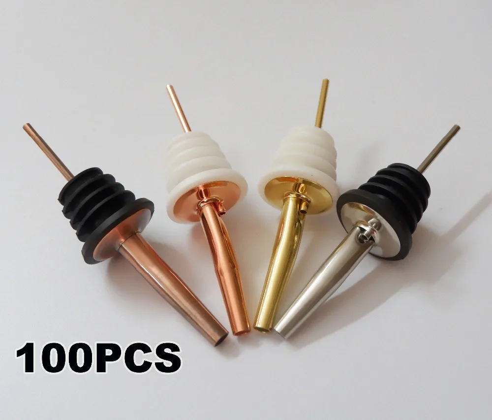 100PCS Wine Pourer Stopper Bottle Pourer Classic Bottle Liquor Pourer Oil Dispenser,Pack Of 100
