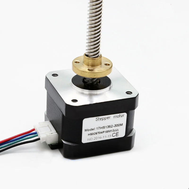 Stepper motor 42 2 PHASE 4-lead Nema17 motor 300mm T8 linear wire rod 40mm 1.7A 0.45N.M LOW NOISE motor