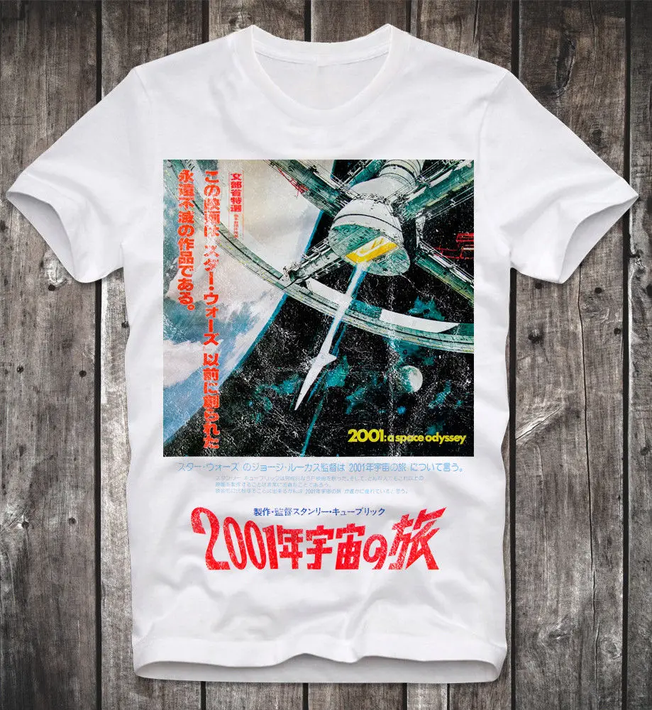 Tシャツ2001スペースodyssey Occent SCI-FI映画モチーフリークブレックレトロヴィンテージキルトカジュアルショートグローブ