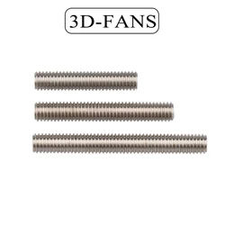 MK8/MK9 M6*30mm 40mm 50mm 3D printer Throat With PTFE Pipe Stainless Steel Feed Tube Nozzle Throat For 1.75mm Filament Makerbot