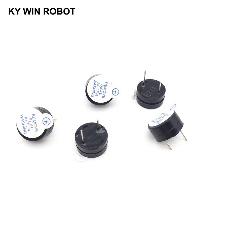 10PCS New Ultra-thin 5V Active Buzzer Alarm AC SOT 12MM*6.5MM 12065 Pitch 7.6mm MINI Active Magnetic Buzzers Fit For Arduino Diy