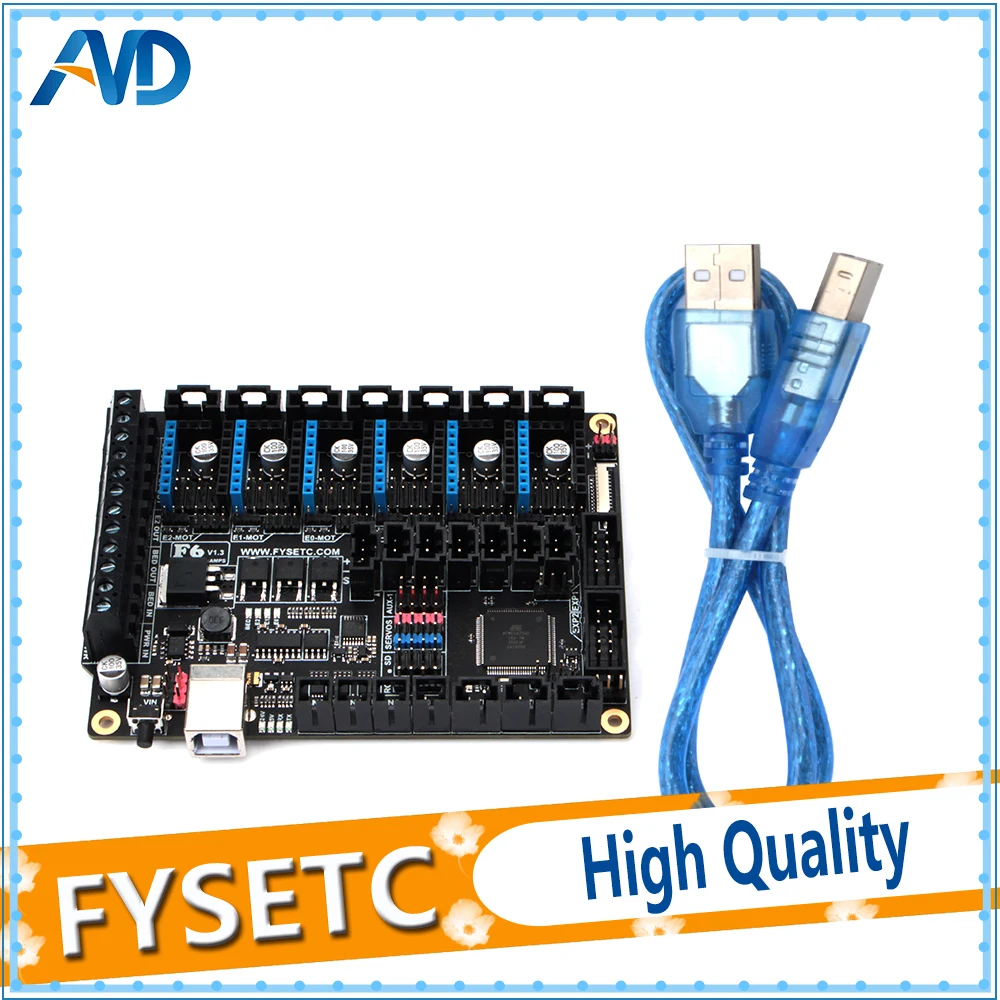 FYSETC F6 Board ALL-in-one Electronics For 3D Printer CNC Devices Up to 6 Motor Drivers With easy Micro-steps VS SKR V1.3