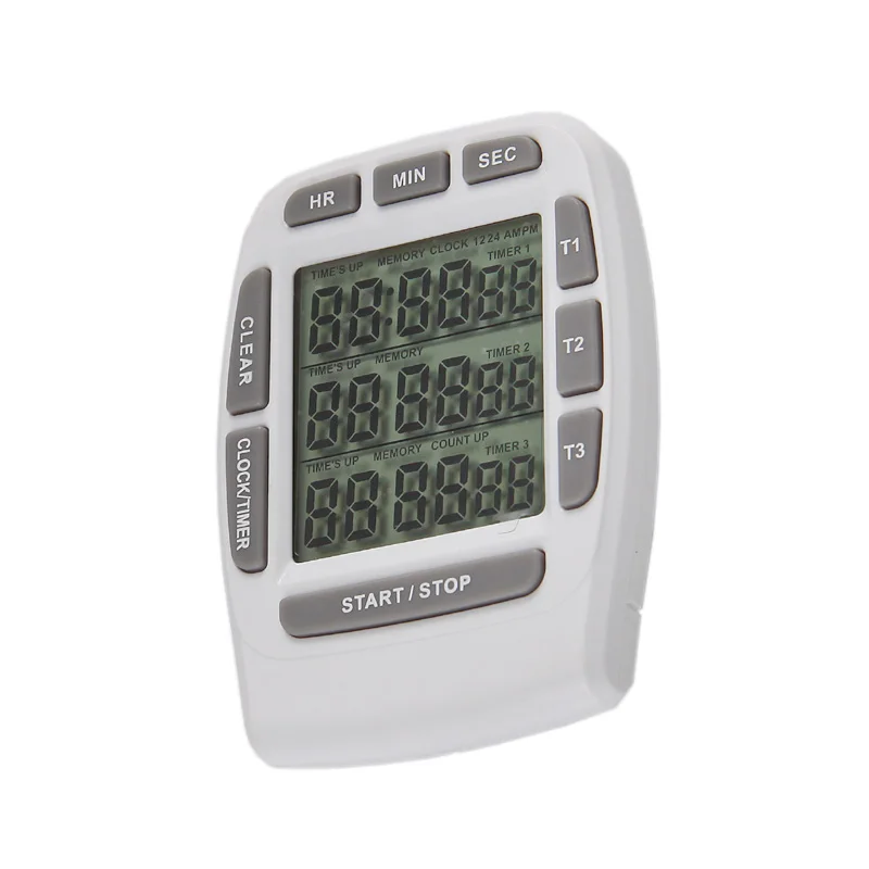 Digital Timer Large LCD 3 Channel Digital Timer,Hour Timer,Count Down Up Timer Free Shipping!