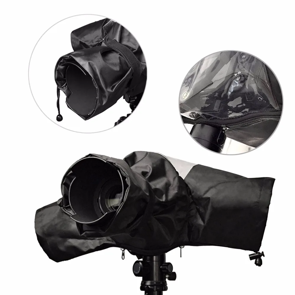 Professional Waterproof Camera Rain Cover Protector for Canon Nikon Sony Pentax Digital SLR Cameras, Great for Rain Dirt Sand