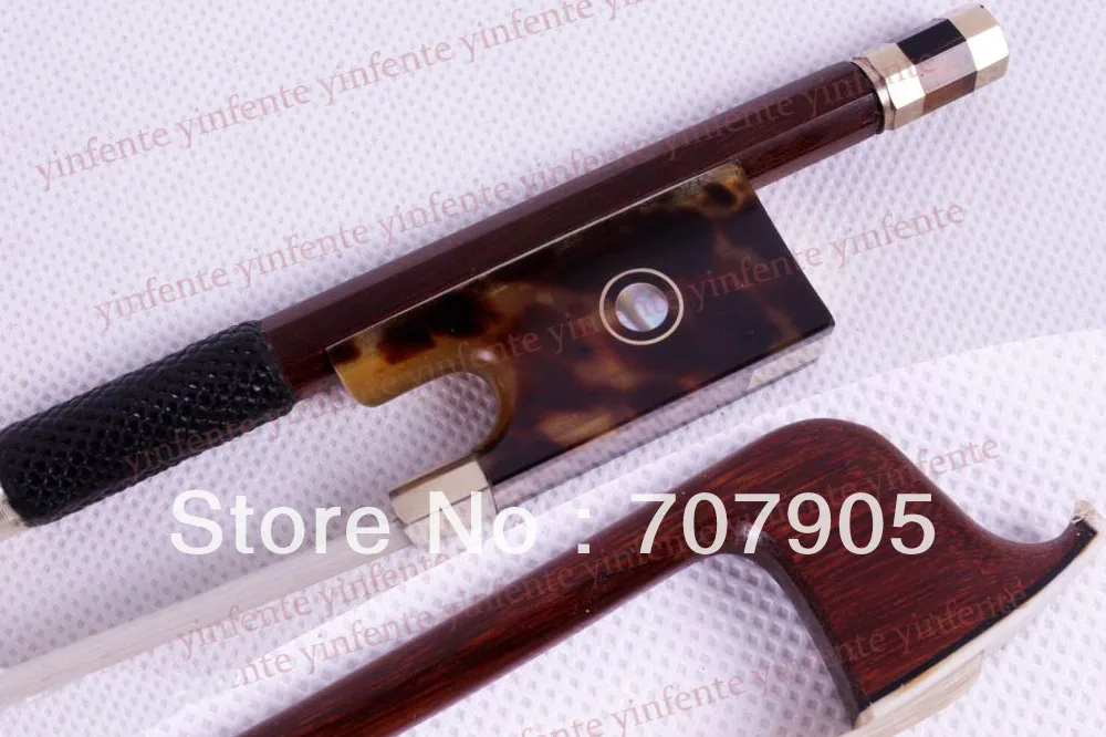 

4/4 Violin Bow get quality Rare Frog Silver Color Bow string