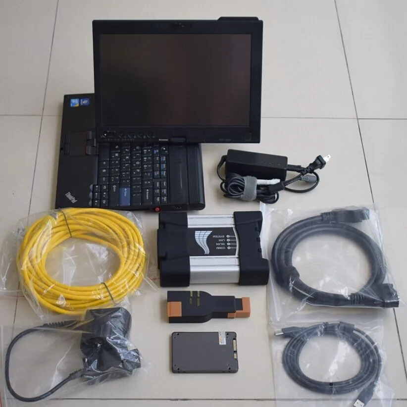 

2024 for B/mw Diagnostic Interface Icom Next with Software Ssd 960gb Super Speed Computer x220t I5 8g Laptop Touch Cables Full