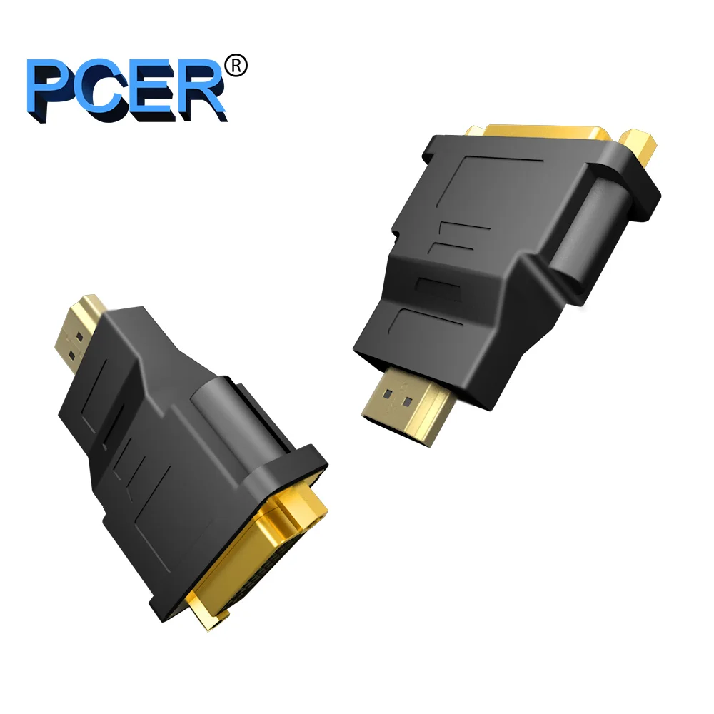 PCER Convertitore DVI Femmina a maschio di HDMI 1920*1080P Supporto per la Visualizzazione Del Computer Schermo del proiettore tv DVI adattatore HDMI adattatore