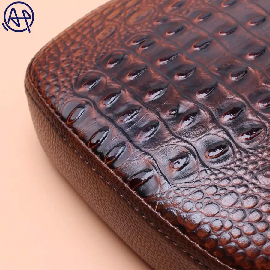 Motorcycle Rear Fender Solo Seat Cover Crocodile Leather Style Pillion Pad Brown Seat 8 Suction Cups Protect for Harley Cafe