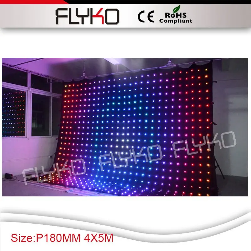 music studio equipment led background color led video curtain