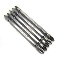 HOEN 1pcs 100mm PH2 Magnetic Antislip Electric Impact Phillips Double Ended Screwdriver Bits Set Quick Release 1/4\