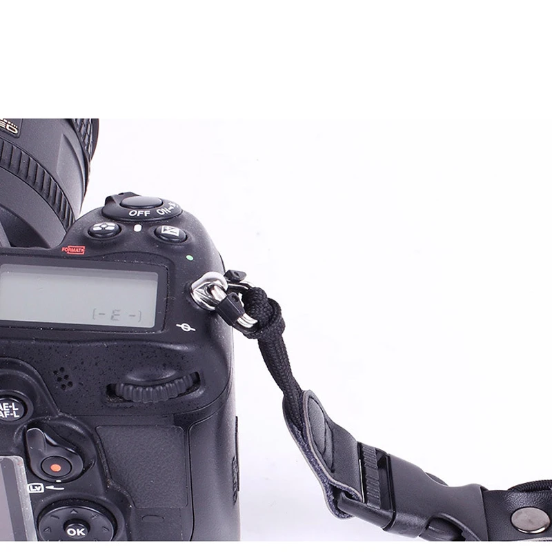 Correia de pulseira para câmera, portátil, esponja, placa larga, alça de pulso para canon nikon dslr slr camera e sony microcâmeras individuais