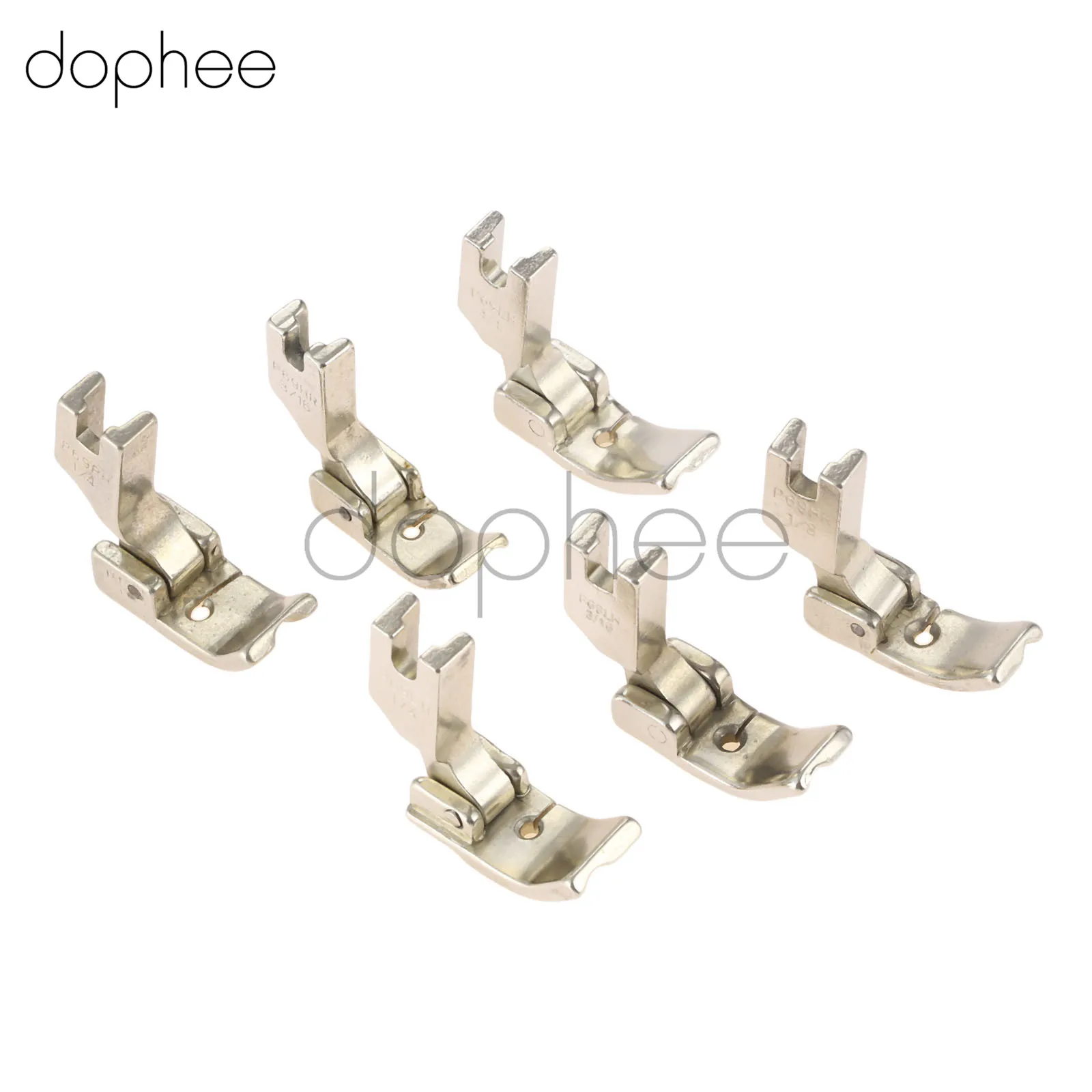 dophee 1pcs Sewing Machine Piping Cording Presser Foot P69LH P69RH Series Multi-Size Left Right Side For Brother Singer Juki