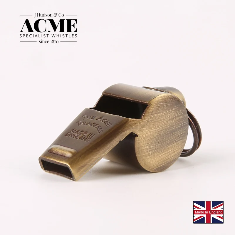 ACME60.5 Original Brass Retro Whistle Coach Referee Sports RugbyTraining Cheer Leading Equipamento De Sobrevivência Silbato