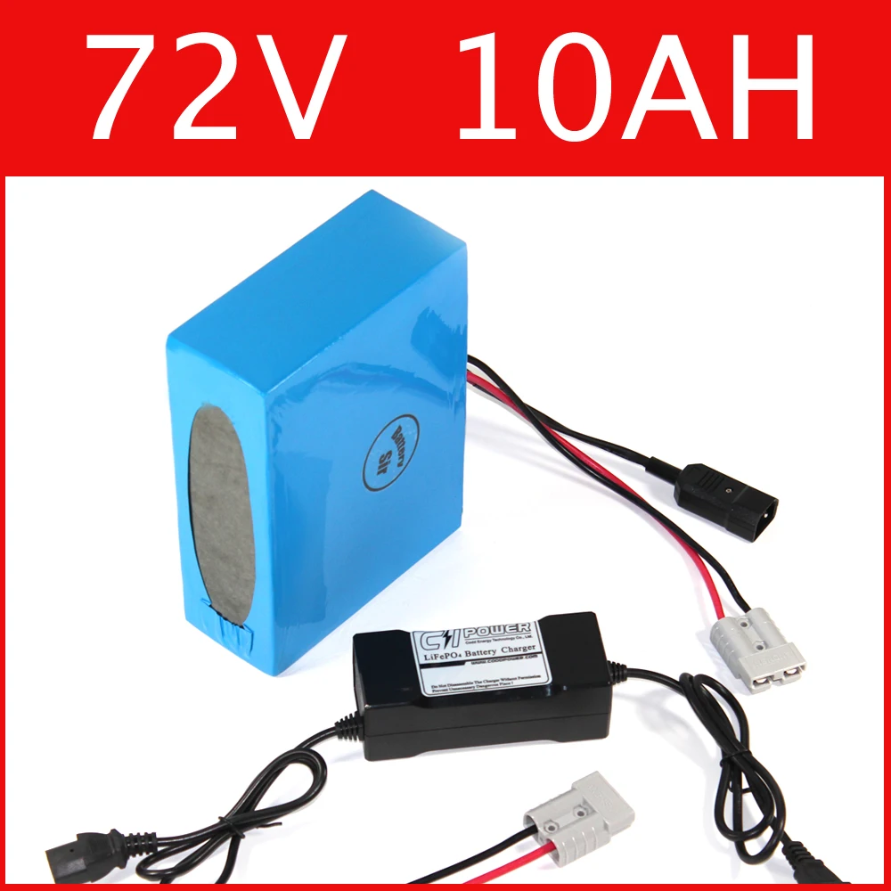 72V 10AH lithium battery super power electric bike battery 84V lithium ion battery pack + charger + BMS , Free customs duty