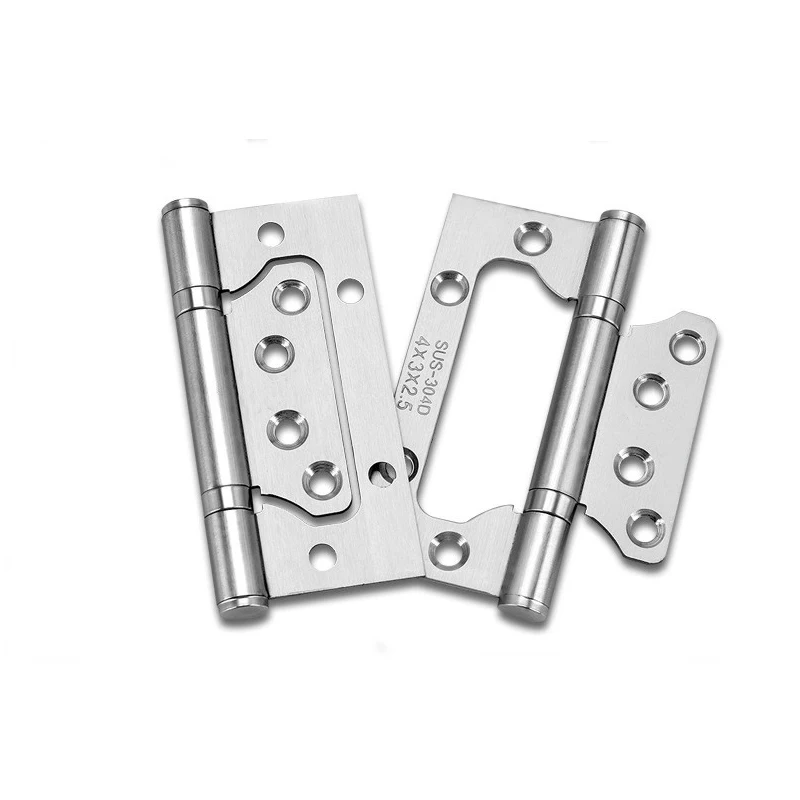 2 Pcs Furniture Door Hinge Free Slot Hinges Door Thickening Mute Child Hinge Accessories 4