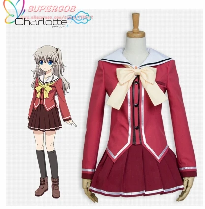 

High Quality Charlotte Nao Tomori School Uniform Cosplay Costume ,Perfect Customized For You !