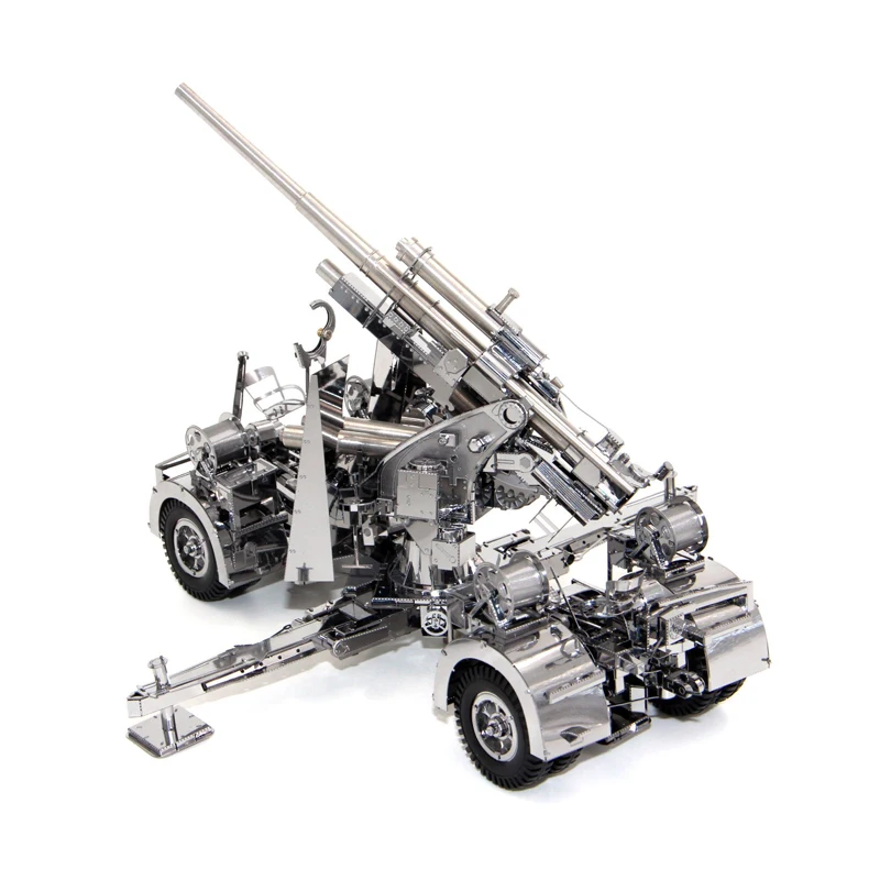 Piececool 3D Metal Puzzle German 88 air defense anti tank artillery DIY Laser Cutting Puzzles Jigsaw Model For Adult Kids Toys