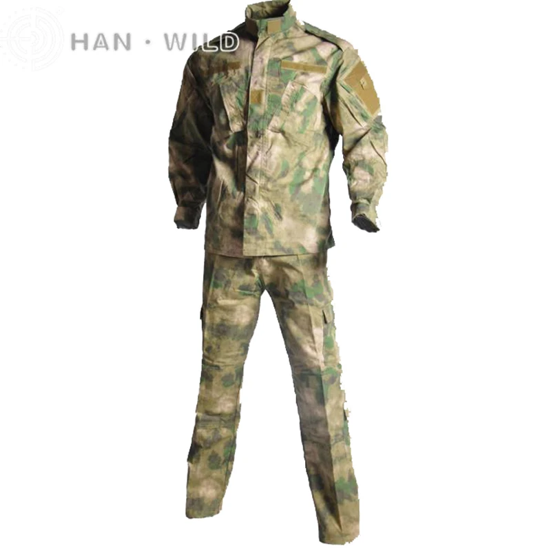 Military Camouflage Hunting Clothes for Men Ghillie Suit Tactical Army Uniform Long Sleeve Army Shirt Hunting Clothing