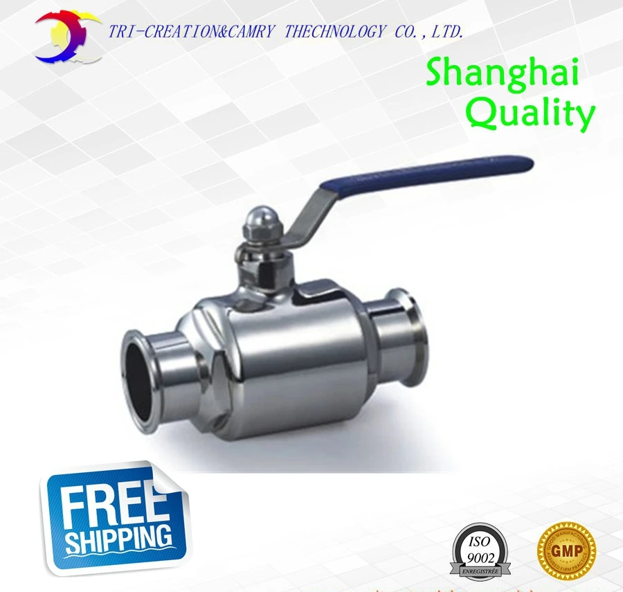 

2" sanitary stainless steel ball valve,2 way 316 quick-installed/food grade manualball valve_handle straight way valve