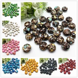10pcs 16*16*10mm Oval Shape Crack Acrylic Beads Spacer Loose Bead For Jewelry Making Accessory Beads DIY #YKL