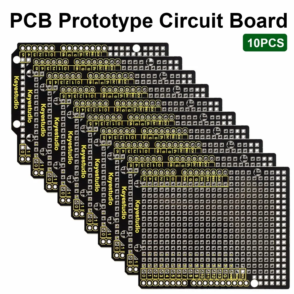 10 sztuk prototypowa płytka drukowana Keyestudio dla Arduino UNO R3 płytka tarczy FR-4 przyjazna dla środowiska