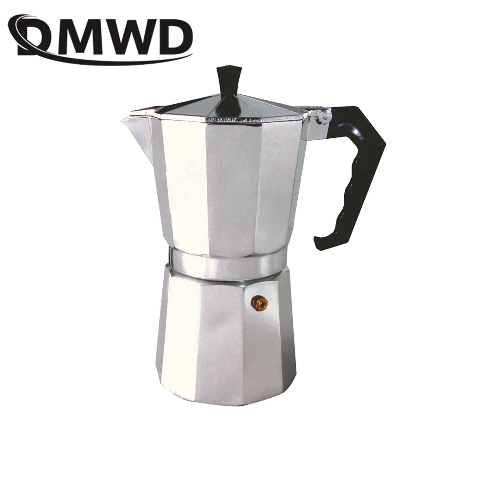 

300/600ml Stovetop Italian Moka Espresso Aluminum Geyser Coffee Maker Mocha Kettle Latte Percolator Pot Filter Cafetiere Pitcher