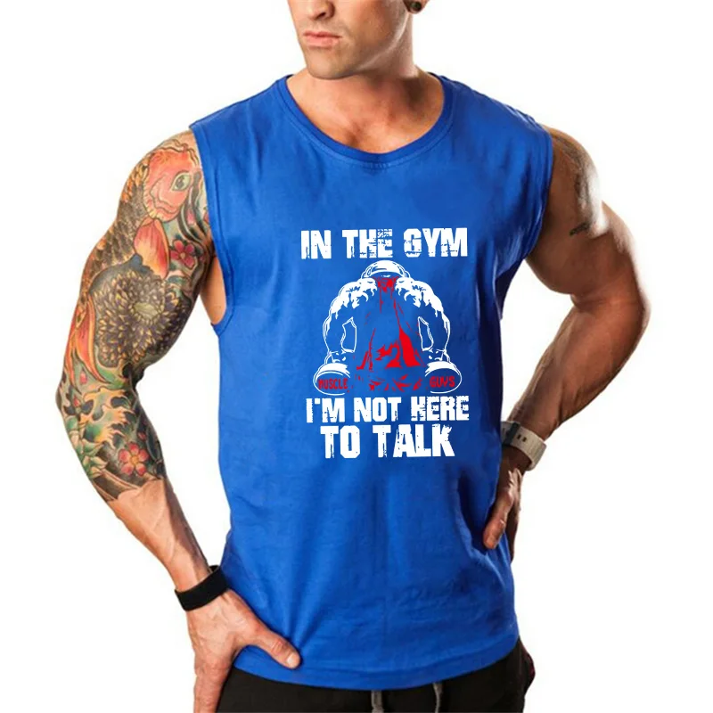 Fitness Men Tank Top Bodybuilding Stringers Tank Tops Singlet Brand gyms Clothing cotton Sleeveless Shirt muscle tops