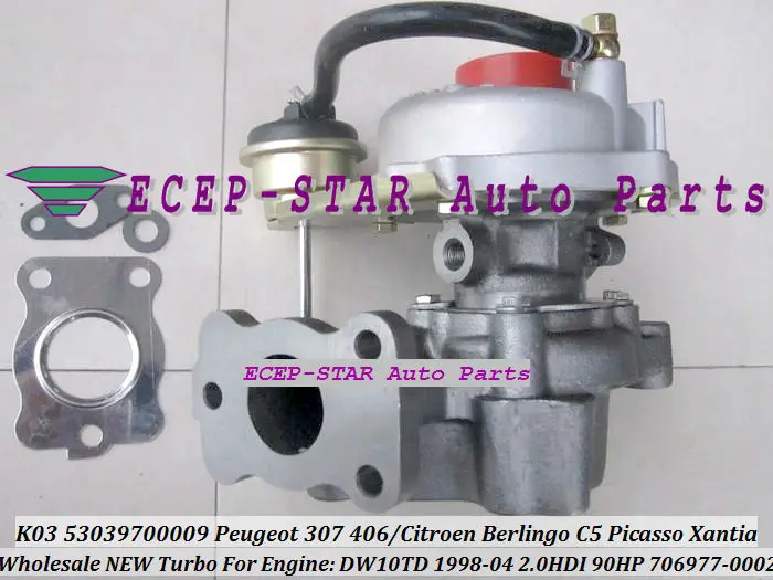 K03 53039700009 706977-0002 706977-0003 VVP1 9622526980 9633382180 0375C8 0375E3 0375E1 0375E0 0375H7 Turbo  DW10TD 2.0L HDI