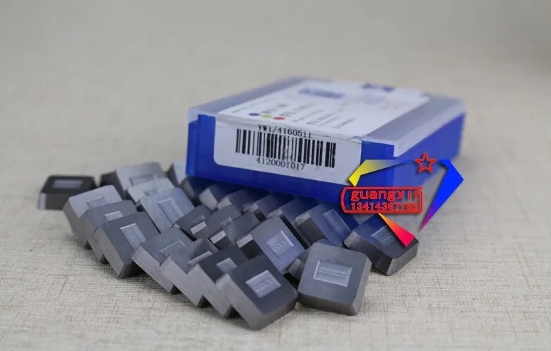 YT15 4160511 Xay Cắt Carbide Dụng Cụ Xay Mặt Vuông Xay Cắt Cho Thép/Thép Đúc (30 Cái/lô) sanyinghe