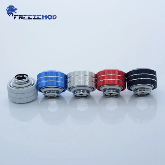 FREEZEMOD computer water cooling 14MM color hard tube fitting 3 sealing ring internal thread fixing G1/4 thread. BYGKN-C14