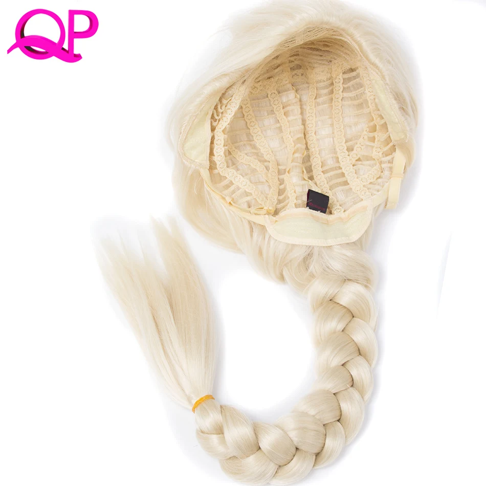 QP hair briad cospaly wig Party Costume  Synthetic 613 Natural Hair High Temperature Fiber wig