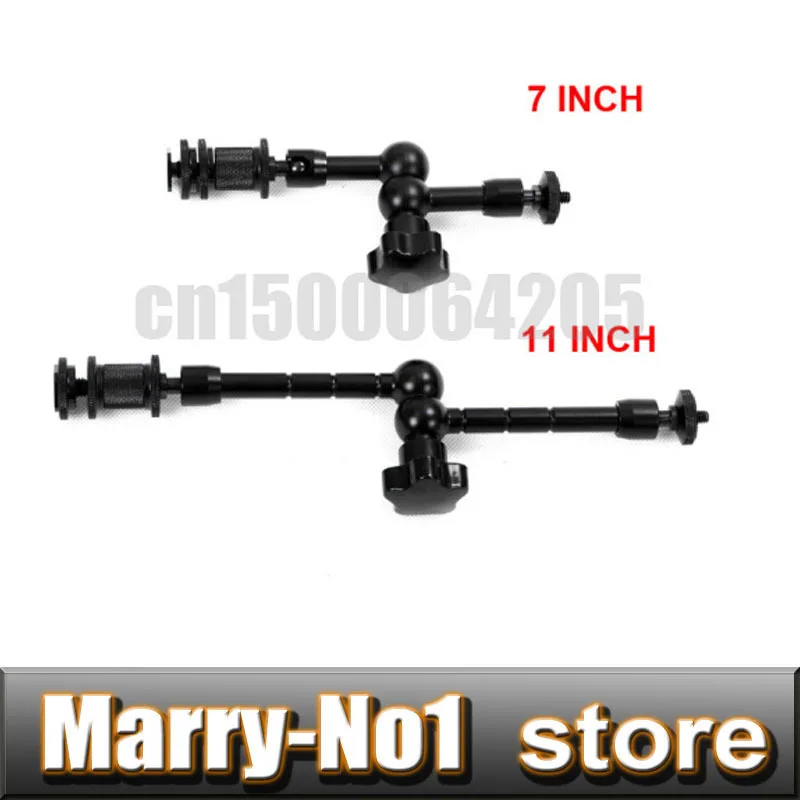 Hot sale 2 in 1 7 inch + 11 inch  Articulating Magic Arm for Mounting LCD Monitor LED Light Camera