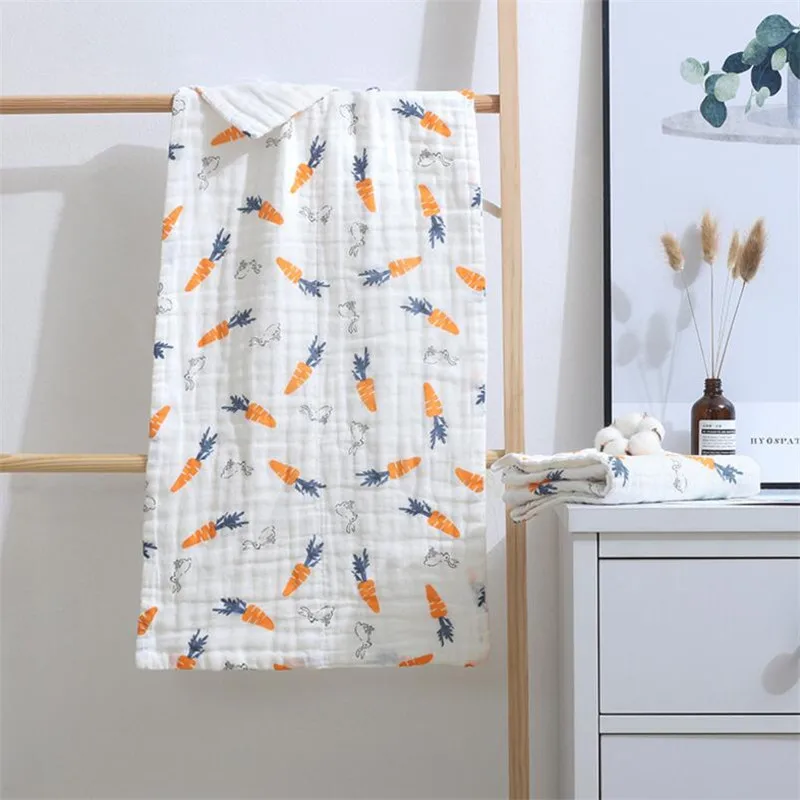 3pcs/lot baby muslin hand towel 35*75cm pure cotton baby burp cloth infant kids face towel 6 layers baby scarf saliva towels