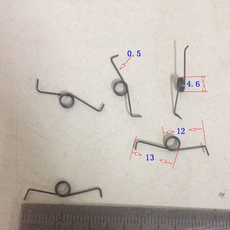 

Rotating torsion spring Wire diameter 0.5mm Outer diameter 4.6mm Single torsion spring x20