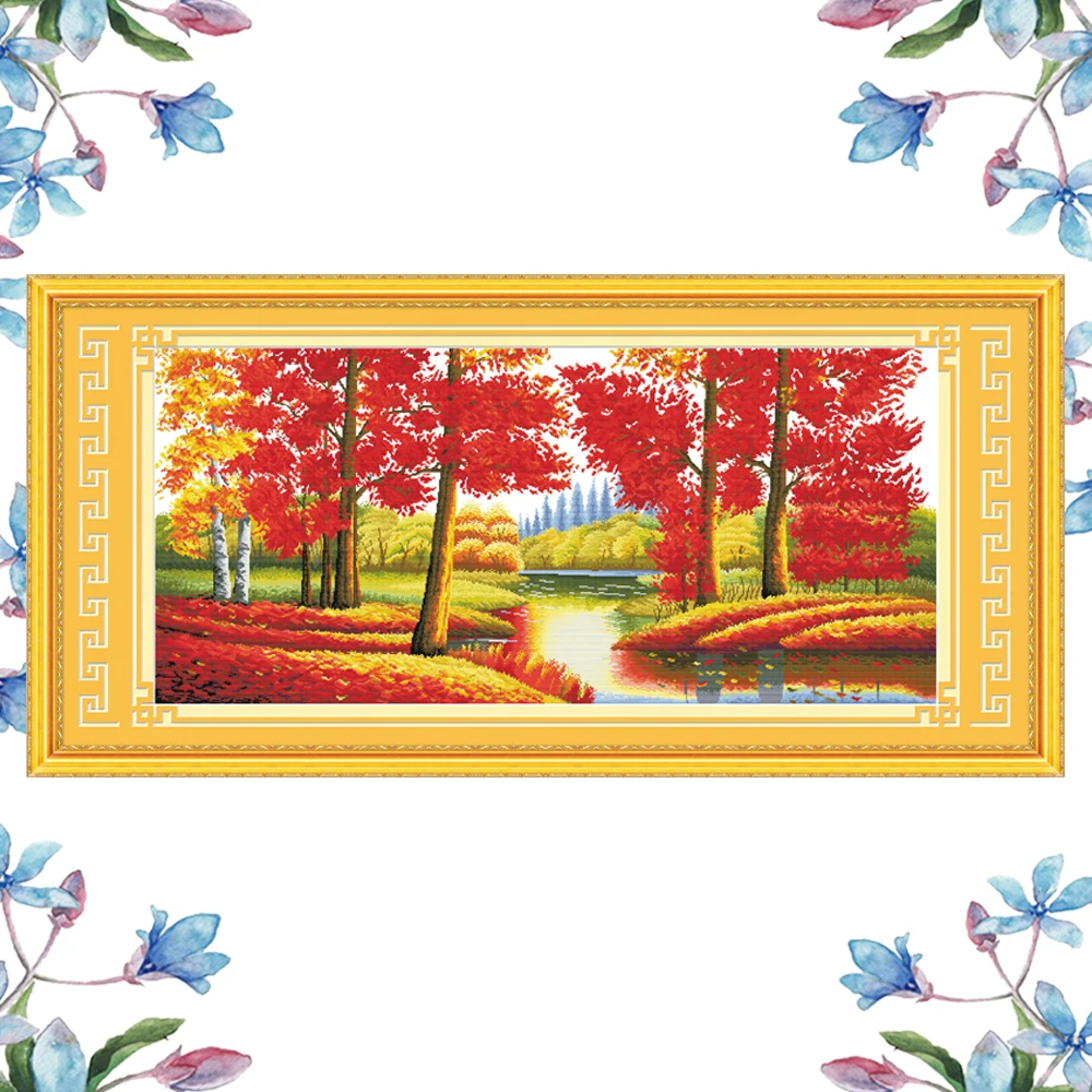 NKF Treasures Fill The Home Cross Stitch 11CT 14CT Cross Stitch Sets Handmade Cross Stitch Kits Embroidery Needlework Home Decor